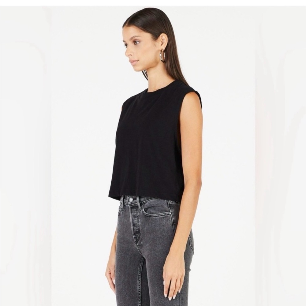 Cotton Citizen Charcoal Sleeveless Top
